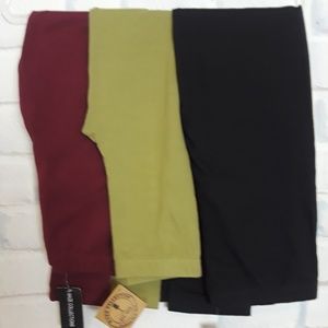 Maze Collection Women's Cotton Leggings Set of 3